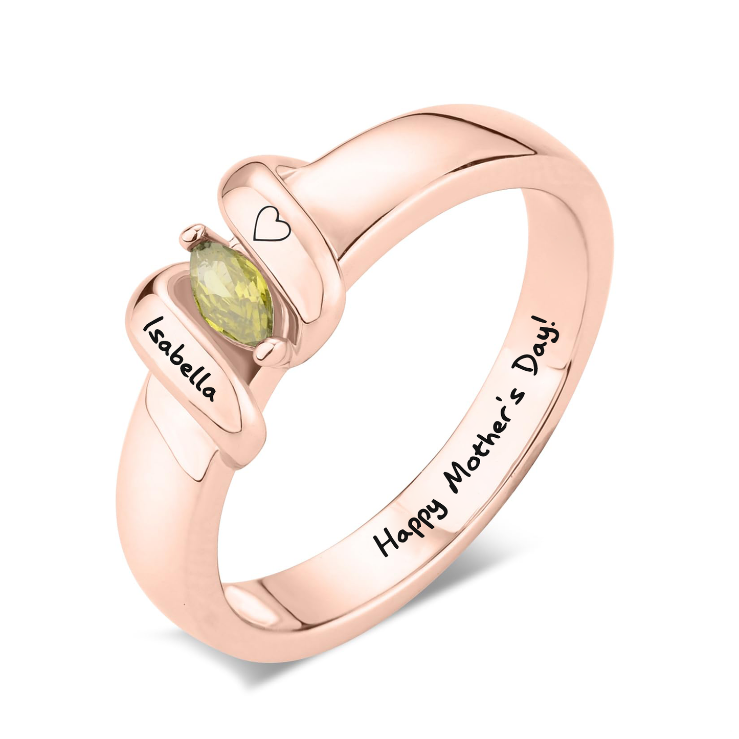 SYP Twist S925 Sterling Silver Custom Ring One Stone