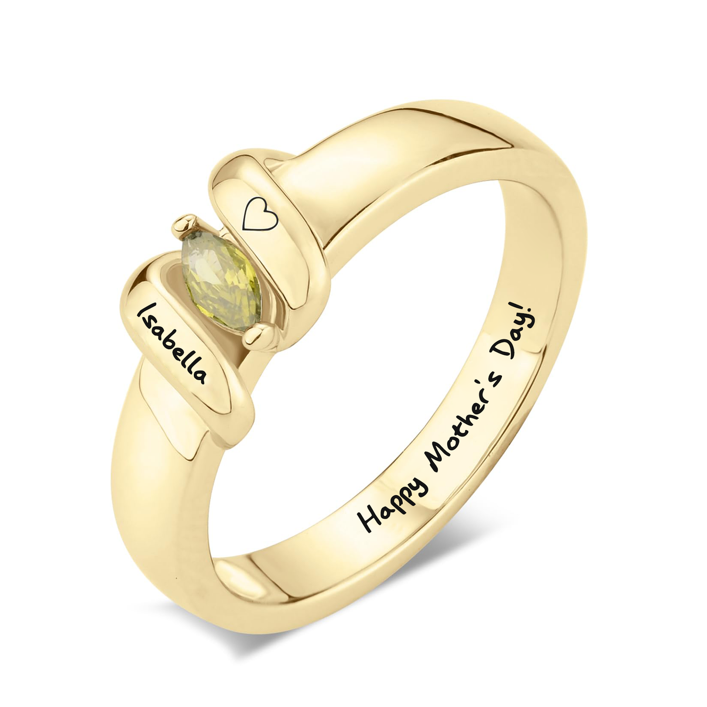 Anillo personalizado SYP Twist S925 de plata esterlina con una piedra 