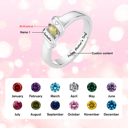 Anillo personalizado SYP Twist S925 de plata esterlina con una piedra 